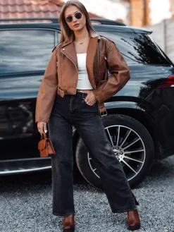 Spodnie Damskie|Jeansy Damskie>Dstreet Spodnie damskie JEANDII jeansowe baggy z przetarciami czarne UY2209