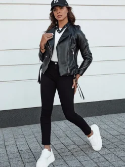 Spodnie Damskie|Jeansy Damskie>Dstreet Spodnie damskie jeansowe slim fit ACORN czarne UY2156