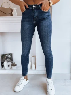 Jeansy Damskie|Spodnie Damskie>Dstreet Spodnie damskie jeansowe DIVETTI ciemnoniebieskie UY1747