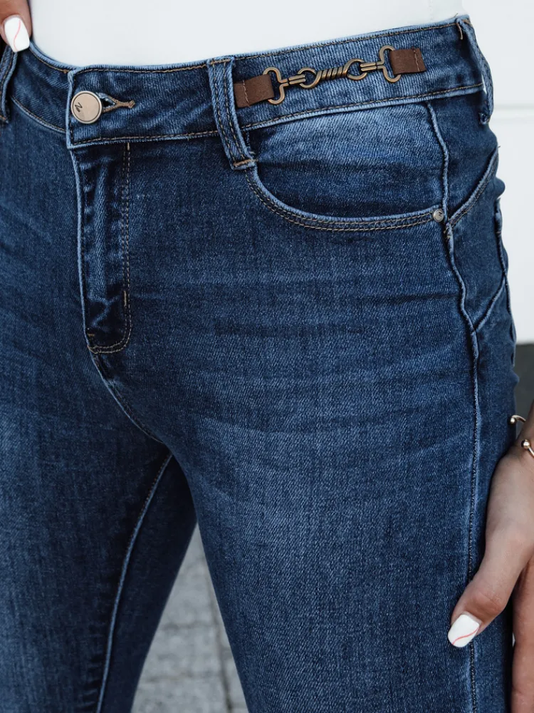 Spodnie Damskie|Jeansy Damskie>Dstreet Spodnie damskie jeansowe slim fit ACORN ciemnoniebieskie UY2155
