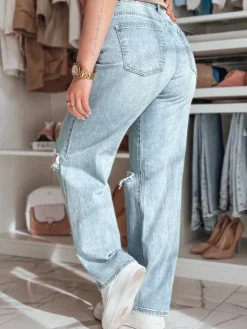 Spodnie Damskie|Jeansy Damskie>Dstreet Spodnie damskie jeansowe baggy STYLLEG niebieskie UY2491