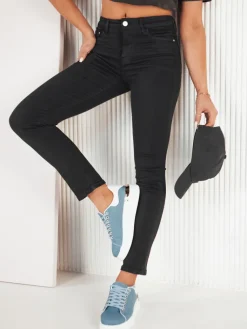 Spodnie Damskie|Jeansy Damskie>Dstreet Spodnie damskie jeansowe CHESTE czarne UY1932