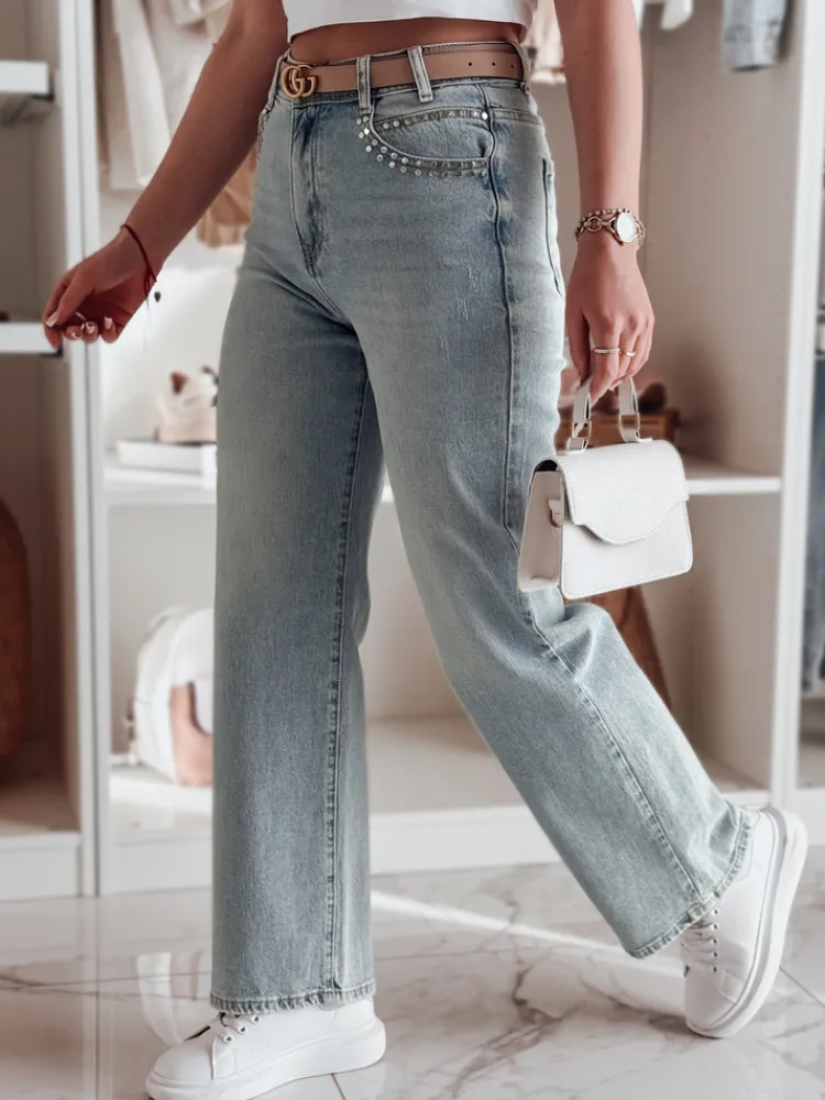 Spodnie Damskie|Jeansy Damskie>Dstreet Spodnie damskie jeansowe baggy MODNEVIS niebieskie UY2498