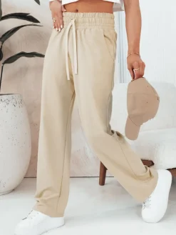 Spodnie Damskie>Dstreet Spodnie damskie KLINTAL beżowe UY2097