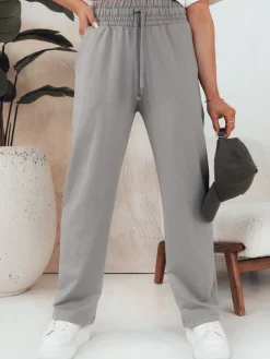 Spodnie Damskie>Dstreet Spodnie damskie KLINTAL szare UY2098