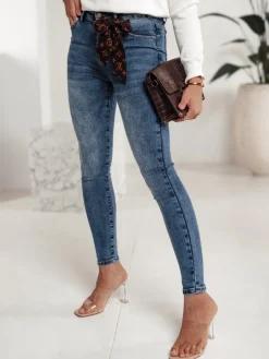 Spodnie Damskie|Jeansy Damskie>Dstreet Spodnie damskie LEVILTI jeansowe niebieskie UY2199