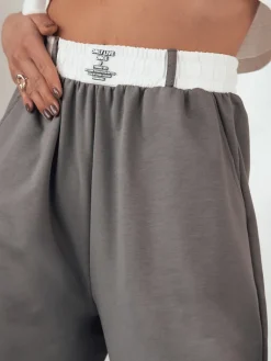 Spodnie Damskie>Dstreet Spodnie damskie MINAM ciemnoszare UY2012