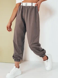 Spodnie Damskie>Dstreet Spodnie damskie MINAM szare UY2014