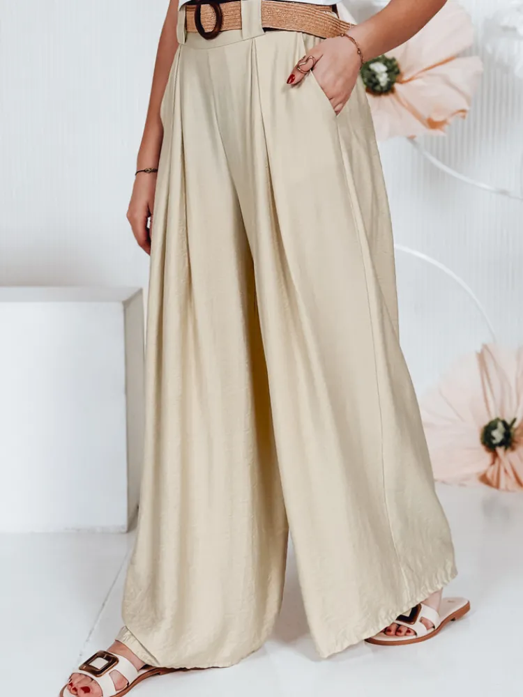 Spodnie Damskie>Dstreet Spodnie damskie MIRELOU beżowe UY2716