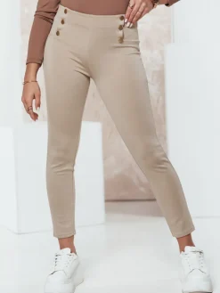 Spodnie Damskie>Dstreet Spodnie damskie MODSTORY beżowe UY2179