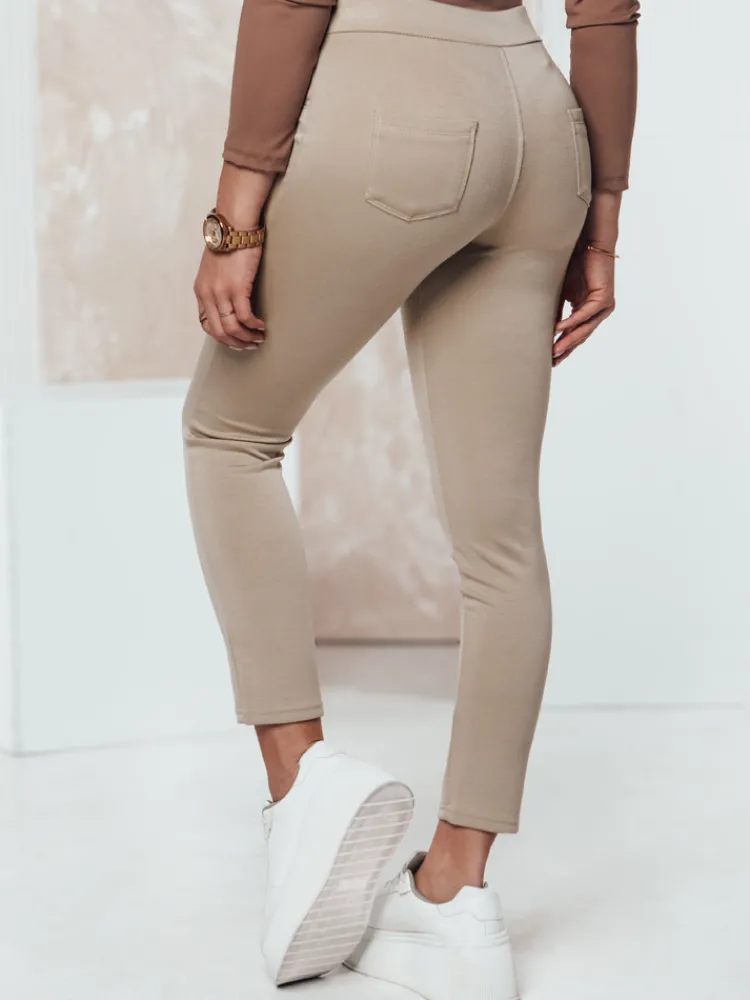 Spodnie Damskie>Dstreet Spodnie damskie MODSTORY beżowe UY2179