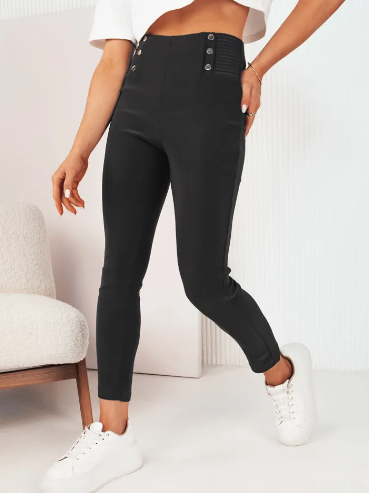 Spodnie Damskie>Dstreet Spodnie damskie PUNSE czarne UY2078