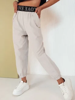 Spodnie Damskie>Dstreet Spodnie damskie SORLIN szare UY2017