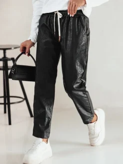 Spodnie Damskie>Dstreet Spodnie damskie WAXVIA one size czarne UY2290