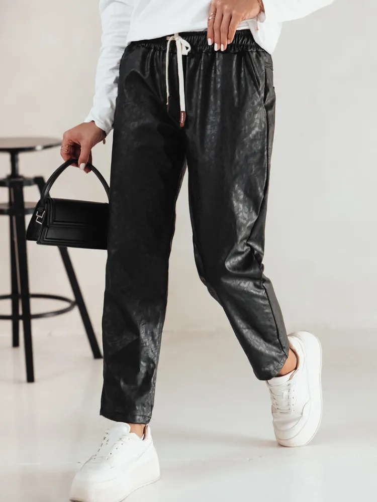 Spodnie Damskie>Dstreet Spodnie damskie WAXVIA one size czarne UY2290