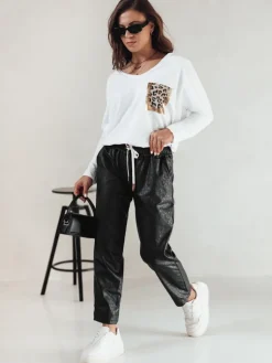 Spodnie Damskie>Dstreet Spodnie damskie WAXVIA one size czarne UY2290