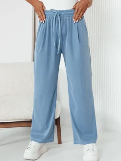 Spodnie Damskie>Dstreet Spodnie damskie wide leg ASTERS jasnoniebieskie UY2036