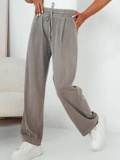 Spodnie Damskie>Dstreet Spodnie damskie wide leg ASTERS szare UY2035