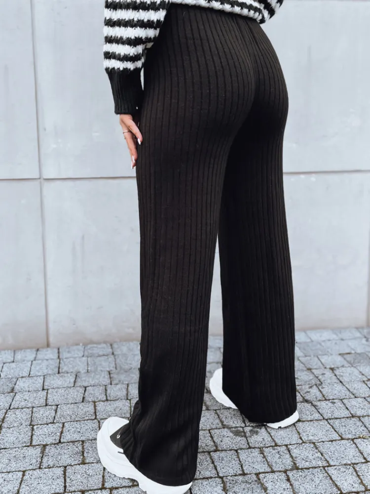 Spodnie Damskie>Dstreet Spodnie damskie wide leg MOSSYMOOD czarne UY1689