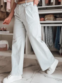 Spodnie Damskie>Dstreet Spodnie damskie wide leg MOBISKA błękitne UY2619