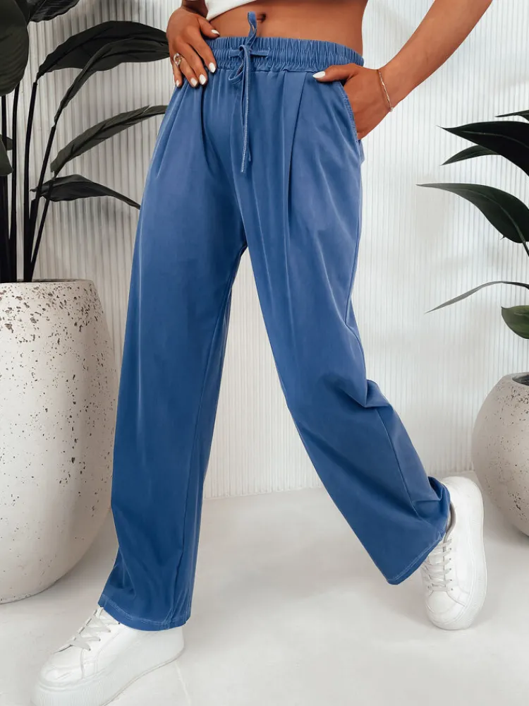 Spodnie Damskie>Dstreet Spodnie damskie wide leg ASTERS granatowe UY2034