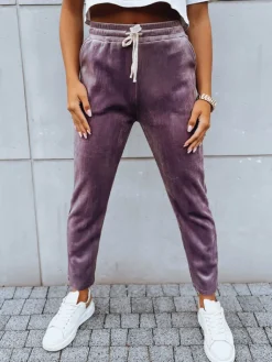 Spodnie Damskie>Dstreet Spodnie dresowe damskie ASTRO fioletowe UY1660