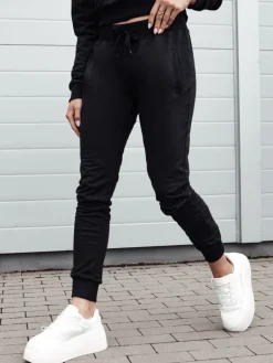 Spodnie Damskie>Dstreet Spodnie dresowe damskie RELAX MODE czarne UY2135