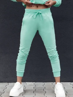 Spodnie Damskie>Dstreet Spodnie dresowe damskie RELAX MODE miętowe UY2140