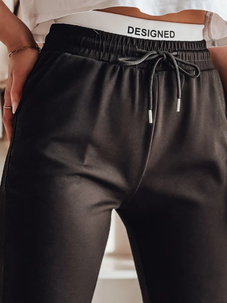 Spodnie Damskie>Dstreet Spodnie dresowe damskie slim fit SPORTIVO czarne UY2398