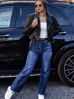 Spodnie Damskie|Jeansy Damskie>Dstreet Spodnie jeansowe damskie RETROFIT baggy z paskiem w zestawie niebieskie UY2233