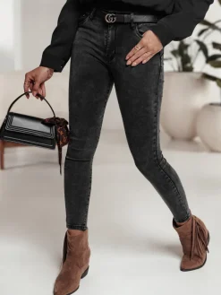 Spodnie Damskie|Jeansy Damskie>Dstreet Spodnie jeansowe damskie NATANA czarne UY2217