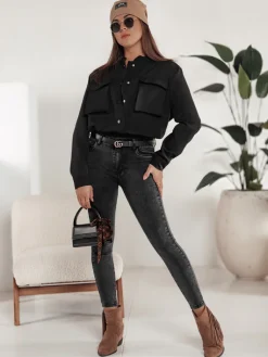 Spodnie Damskie|Jeansy Damskie>Dstreet Spodnie jeansowe damskie NATANA czarne UY2217