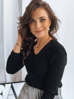 Swetry Damskie>Dstreet Sweter damski CANDIS czarny MY1806z