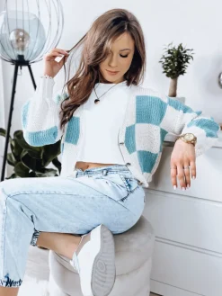 Swetry Damskie>Dstreet Sweter damski CASIE niebieski MY1923