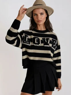 Swetry Damskie>Dstreet Sweter damski CHLOE czarny MY1973