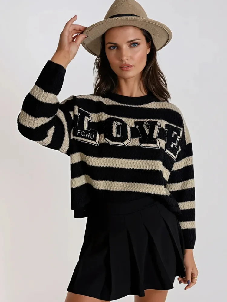 Swetry Damskie>Dstreet Sweter damski CHLOE czarny MY1973