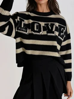 Swetry Damskie>Dstreet Sweter damski CHLOE czarny MY1973