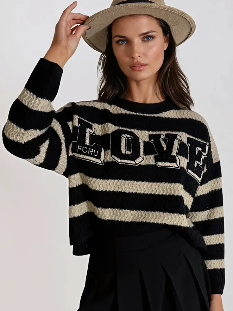 Swetry Damskie>Dstreet Sweter damski CHLOE czarny MY1973