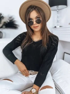 Swetry Damskie>Dstreet Sweter damski DARIA czarny MY1722