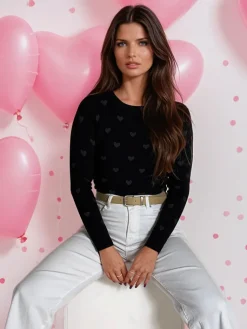 Swetry Damskie>Dstreet Sweter damski FREYJA czarny MY2061