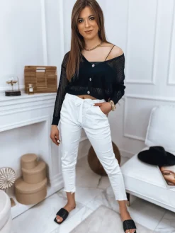 Swetry Damskie>Dstreet Sweter damski GOFFY czarny MY1541