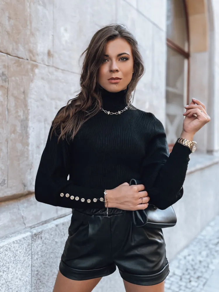 Swetry Damskie>Dstreet Sweter damski INGRIDA czarny MY1438