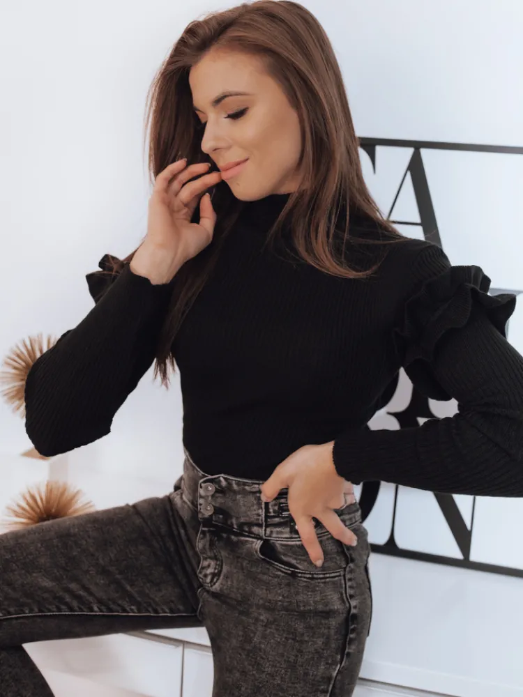 Swetry Damskie>Dstreet Sweter damski MANDY czarny MY1019