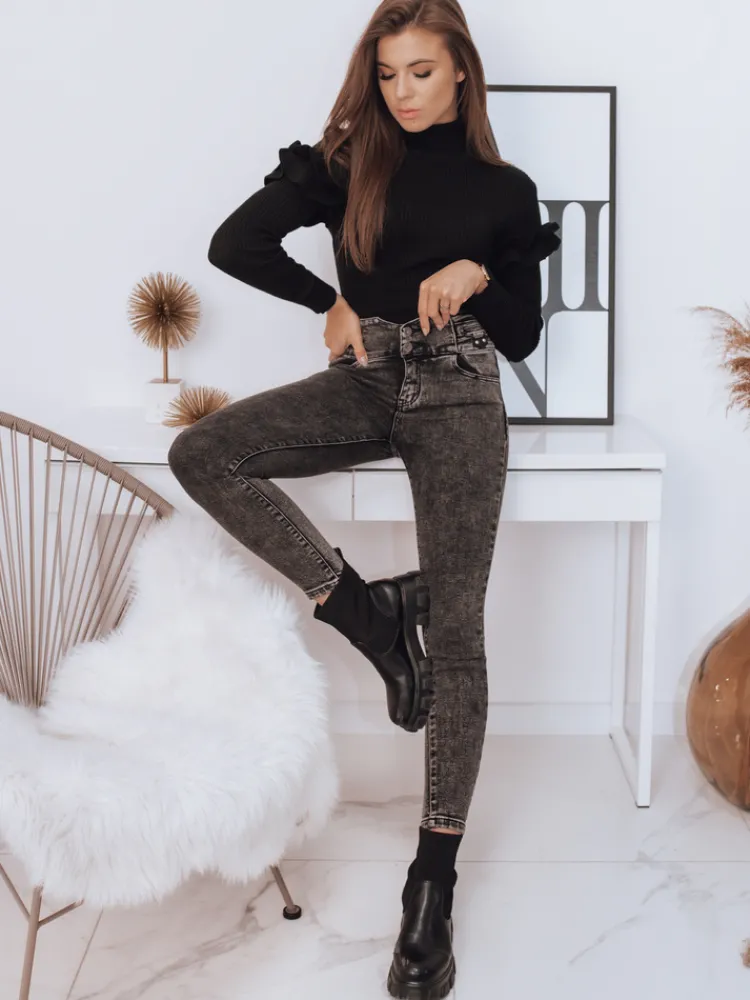 Swetry Damskie>Dstreet Sweter damski MANDY czarny MY1019