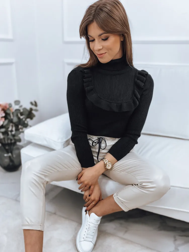 Swetry Damskie>Dstreet Sweter damski NOAH czarny MY1414