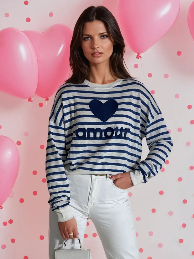 Swetry Damskie>Dstreet Sweter damski NOVES niebieski MY2321