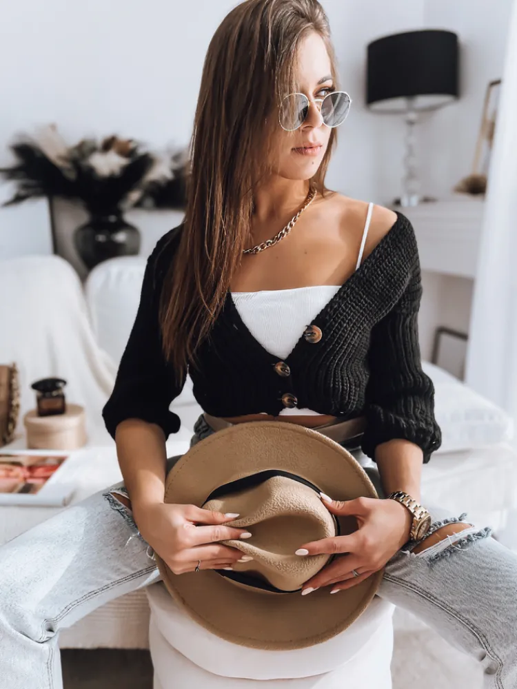 Swetry Damskie>Dstreet Sweter damski NUTI czarny MY1676