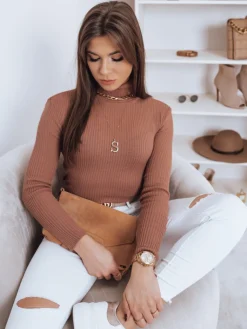 Swetry Damskie>Dstreet Sweter damski OSLO różowy MY1270