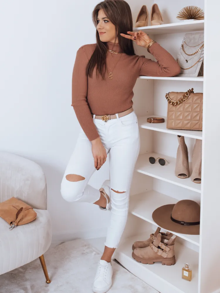 Swetry Damskie>Dstreet Sweter damski OSLO różowy MY1270