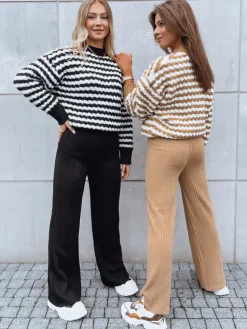 Swetry Damskie>Dstreet Sweter damski oversize DRACO kamelowy MY2206